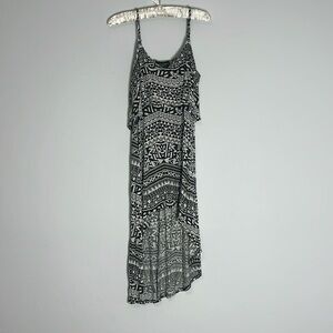 Vintage MMXIII Twenty Thirteen Black and White Abstract Summer Dress - Size S